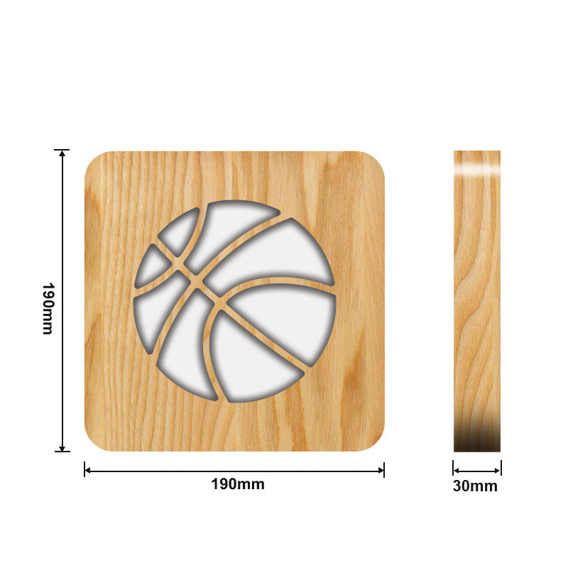 Veilleuse de nuit design ballon de basketball